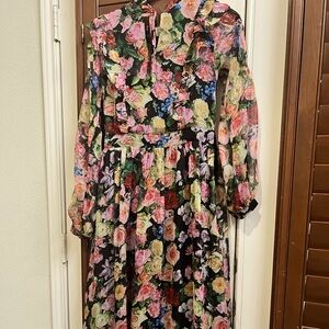 **🌸 Y.A.S Floral Long Sleeve Maxi Dress size S